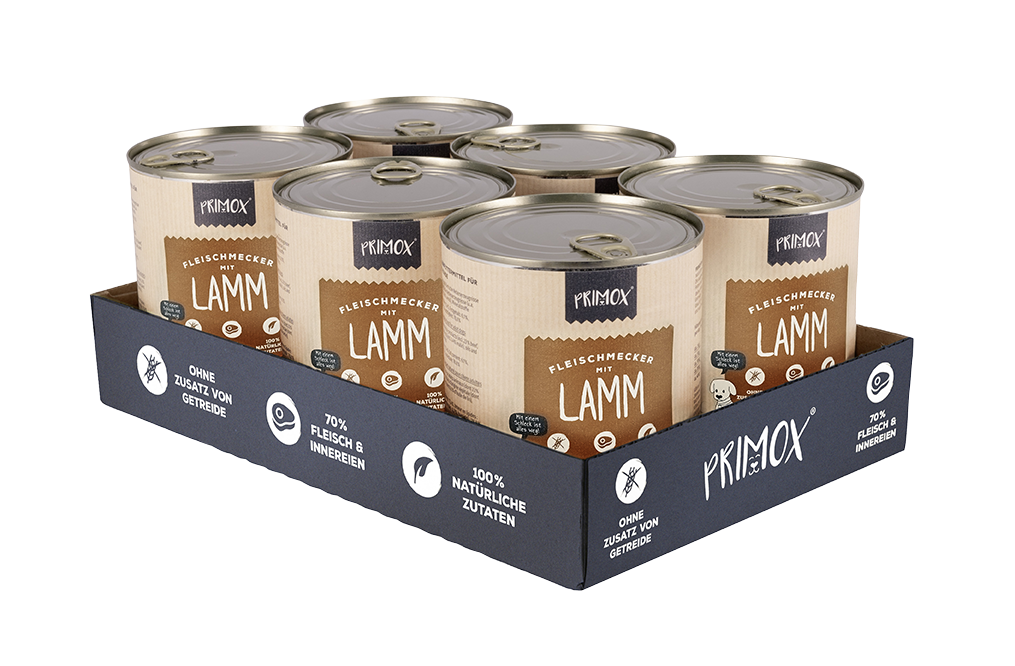 Primox - Hunde Nassfutter mit Lamm 6 x 800g - 6 x 800 g - 2