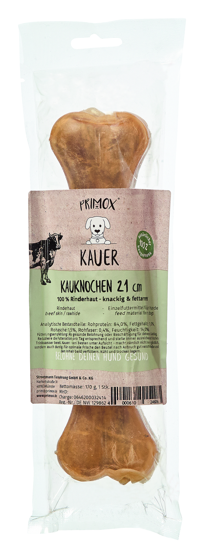 Kauknochen 21cm 170g