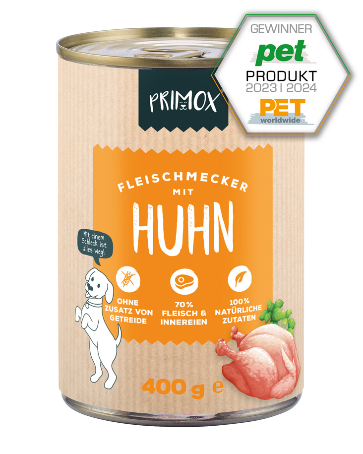 Hunde Nassfutter mit Huhn 6 x 400g