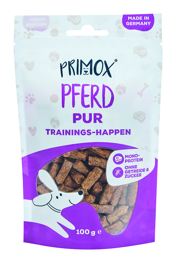 Hundeleckerlis Pferd pur 100g