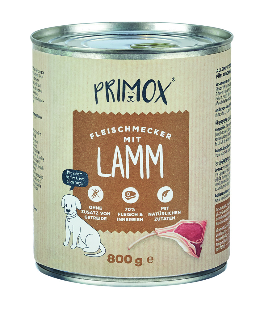 Hunde Nassfutter mit Lamm 6 x 800g