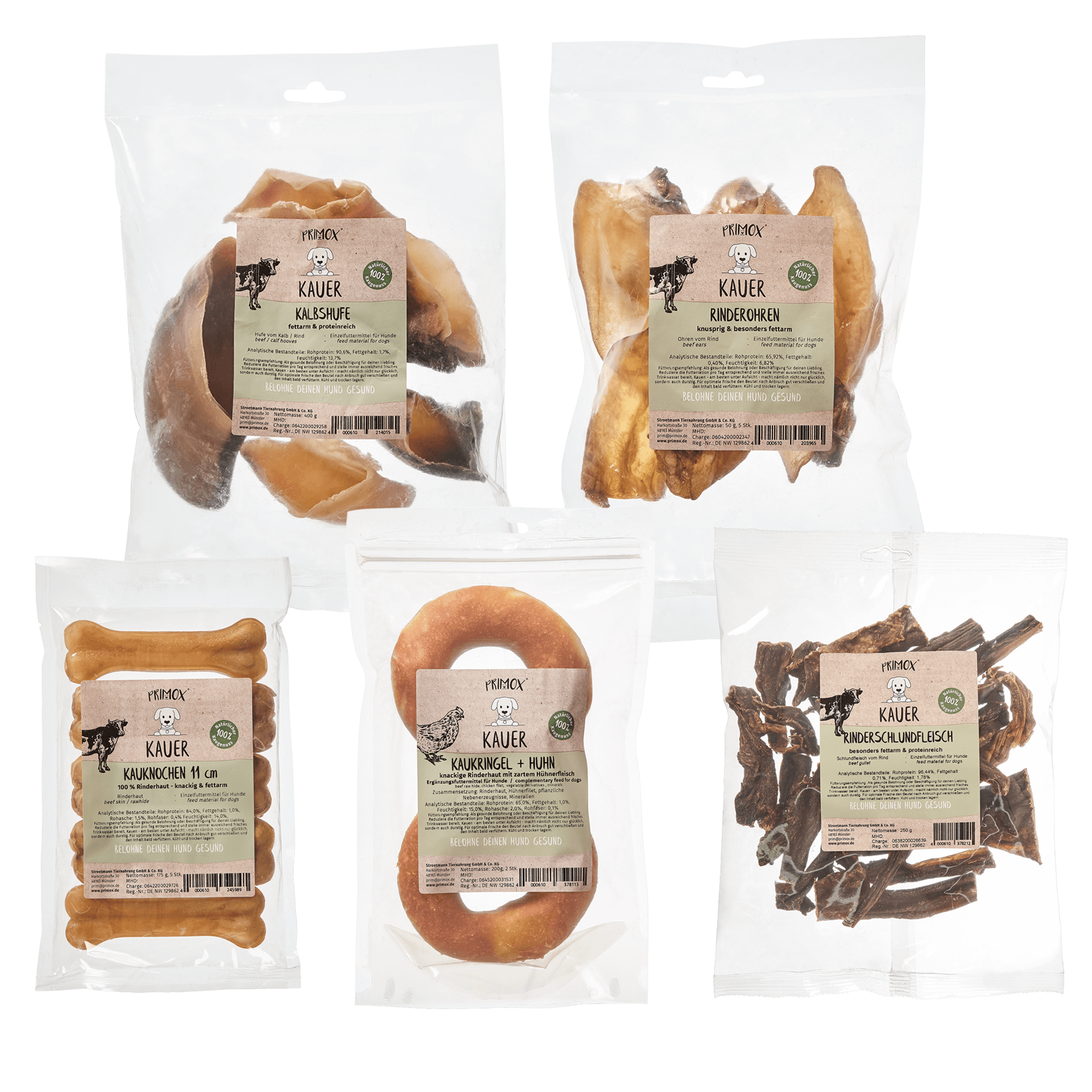 Fettarme Kausnacks für Hunde