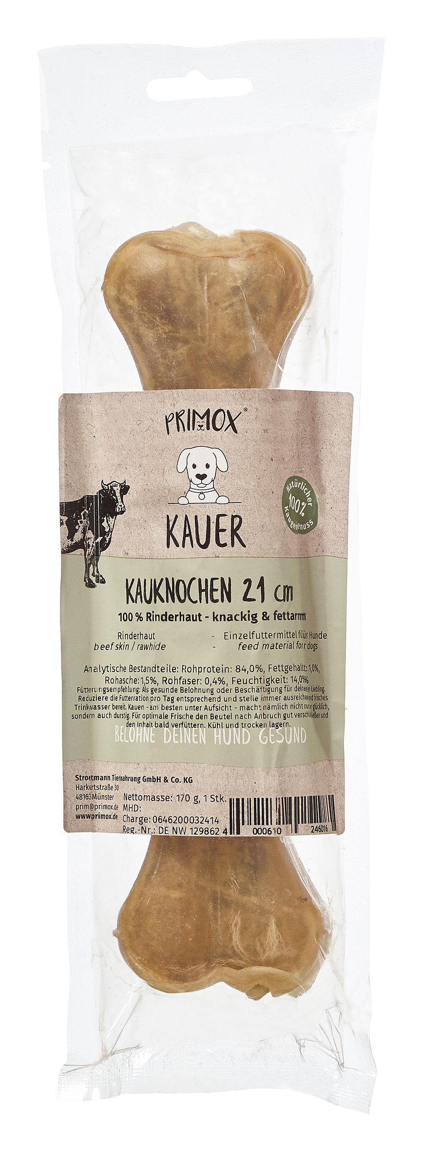 Kauknochen 21cm 170g
