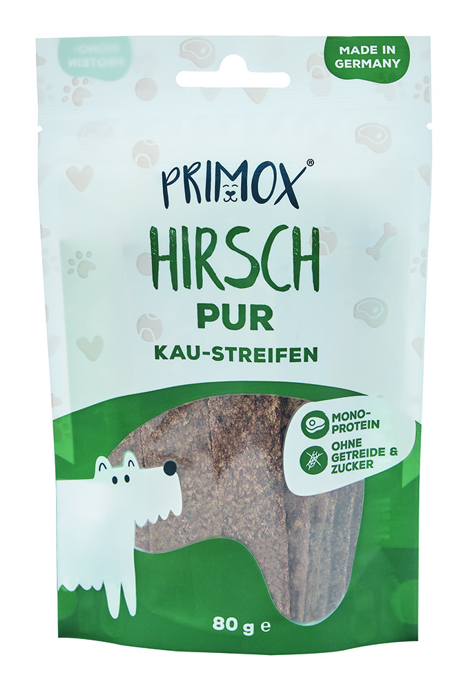 Kaustreifen Hirsch pur 80g