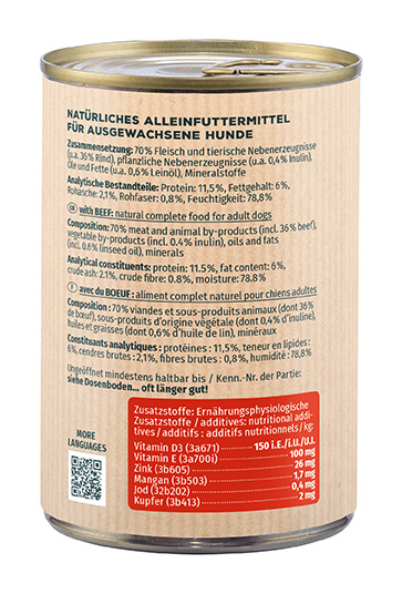 Primox - Hunde Nassfutter mit Rind 6 x 400g - 6 x 400 g - 2