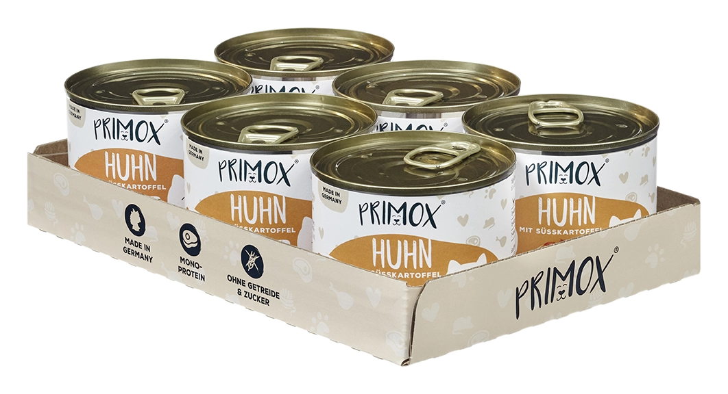 Primox - Katzenfutter Huhn mit Süßkartoffel 6x200g - 6 x 200 g - 2