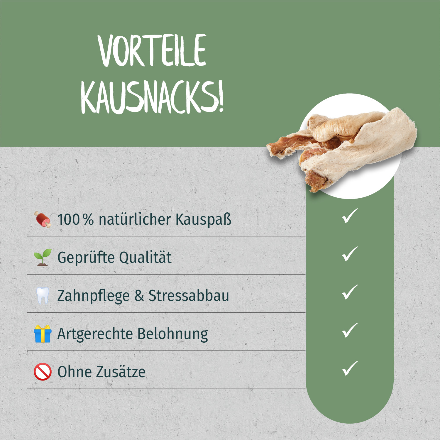Primox - Rinderhaut mit Fell 250g - 1 x 250 g - 4