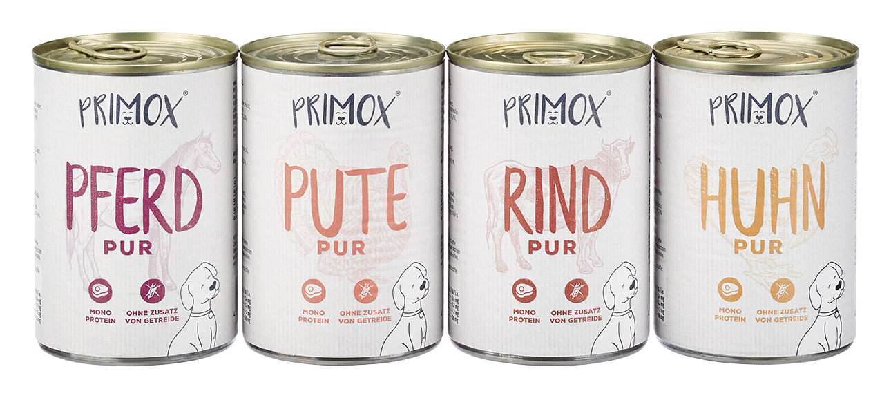 Primox - Hunde Nassfutter Pute PUR 6 x 400G - 6 x 400 g - 2