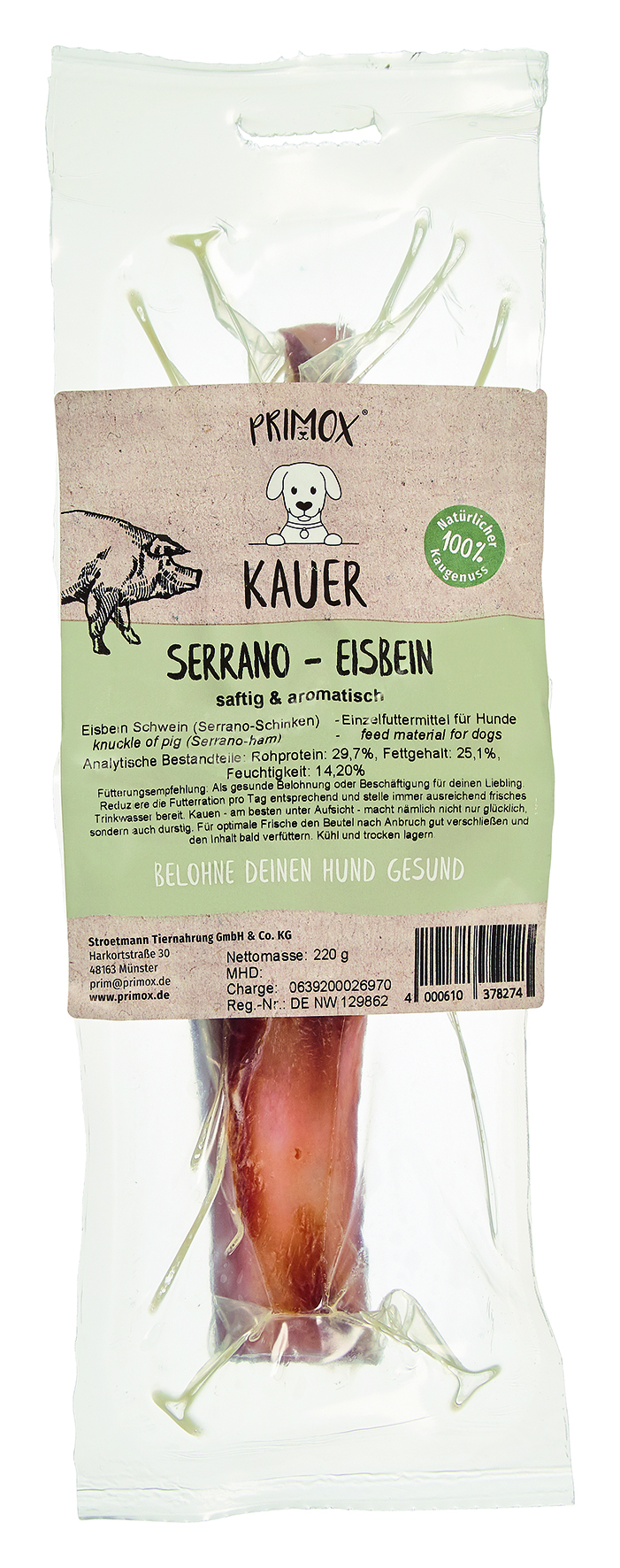Primox - Serrano-Eisbein 220g - 1 x 220 g - 2