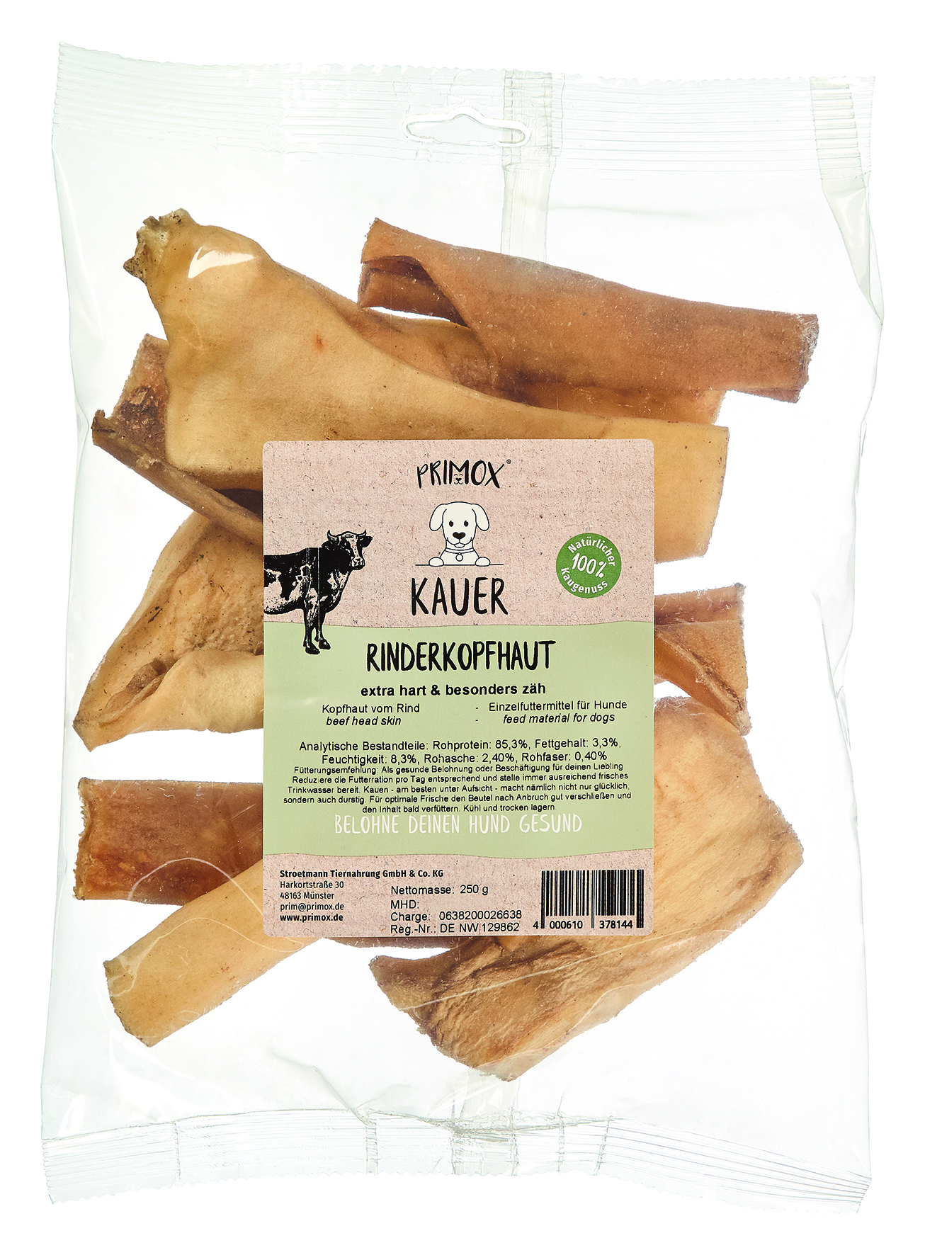 Rinderkopfhaut 250g