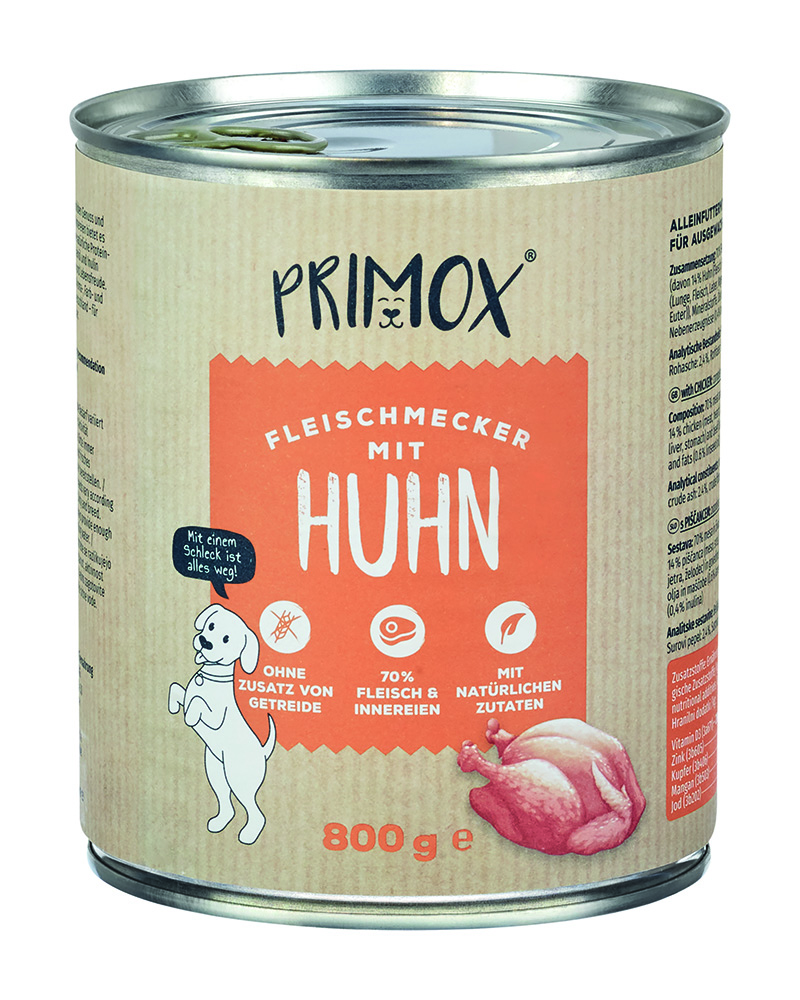 Hunde Nassfutter mit Huhn 6 x 800g