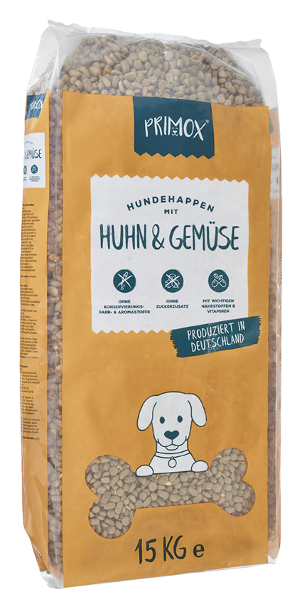 Hunde Trockenfutter Huhn & Gemüse 15kg