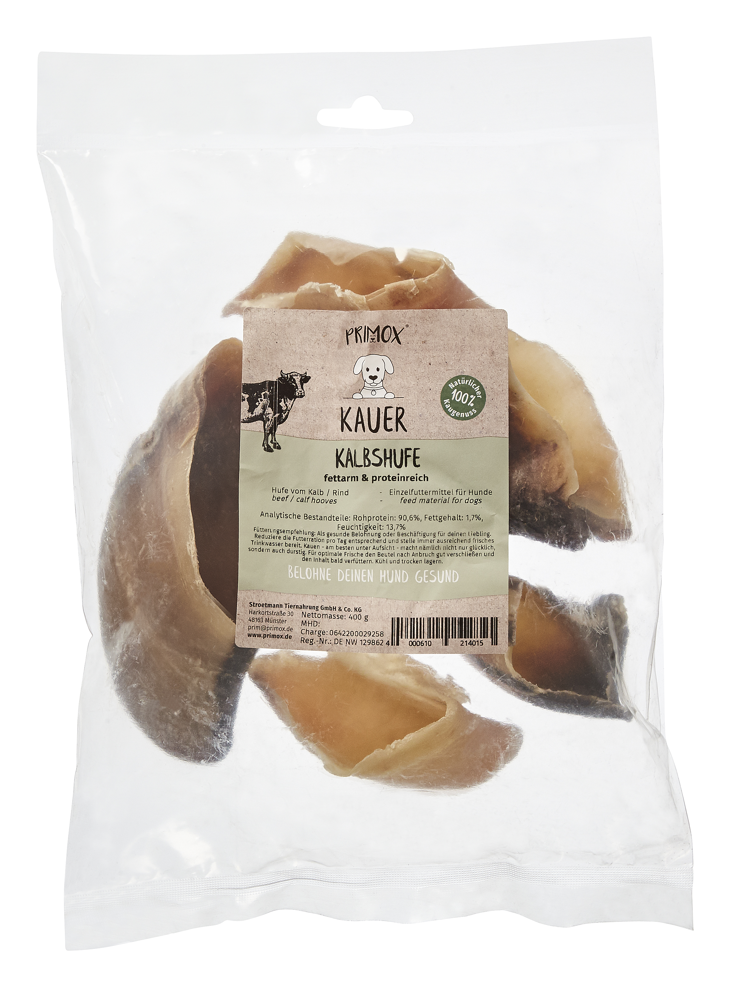 Primox - Fettarme Kausnacks für Hunde - 1 x 1,075 kg - 10
