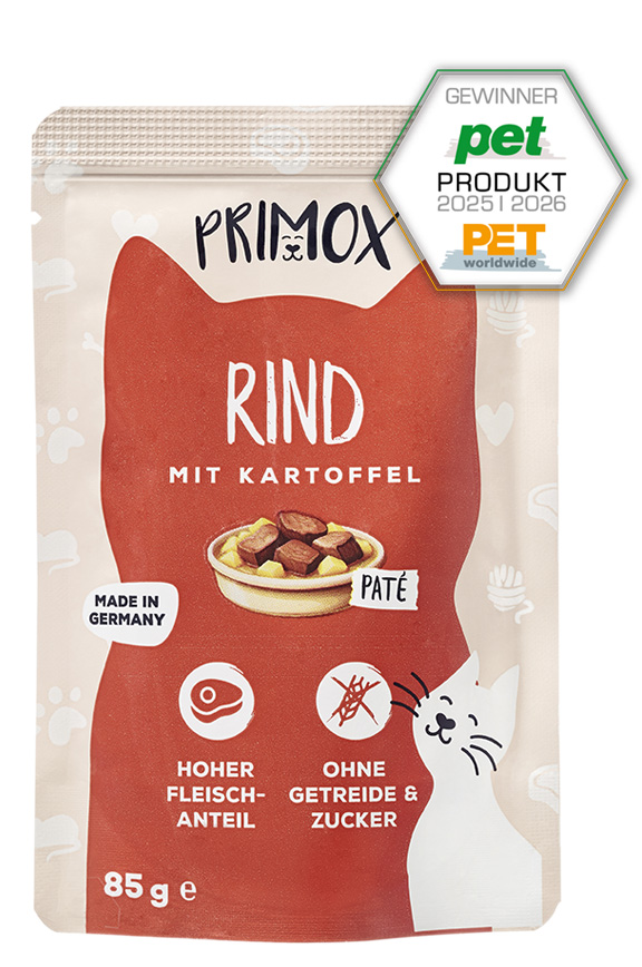 Katzennassfutter Rind 85g Pouch