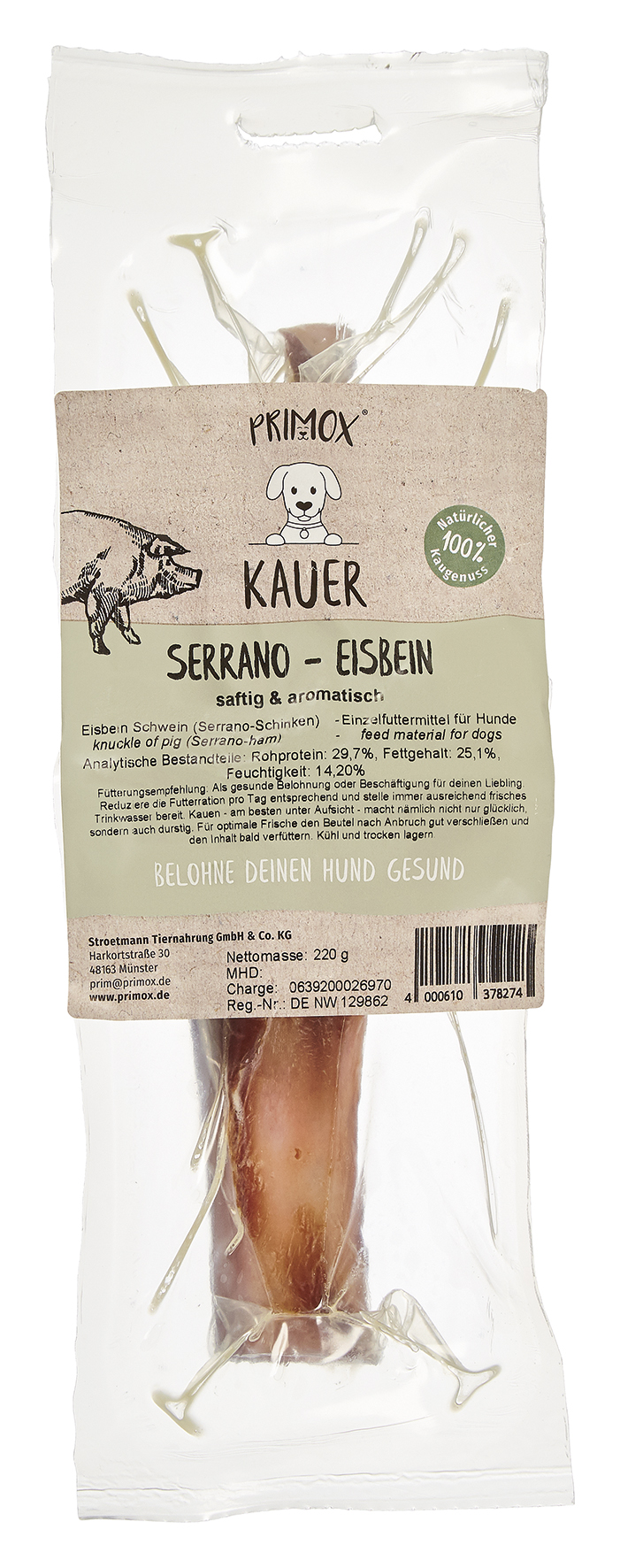 Primox - Serrano-Eisbein 220g - 1 x 220 g - 1