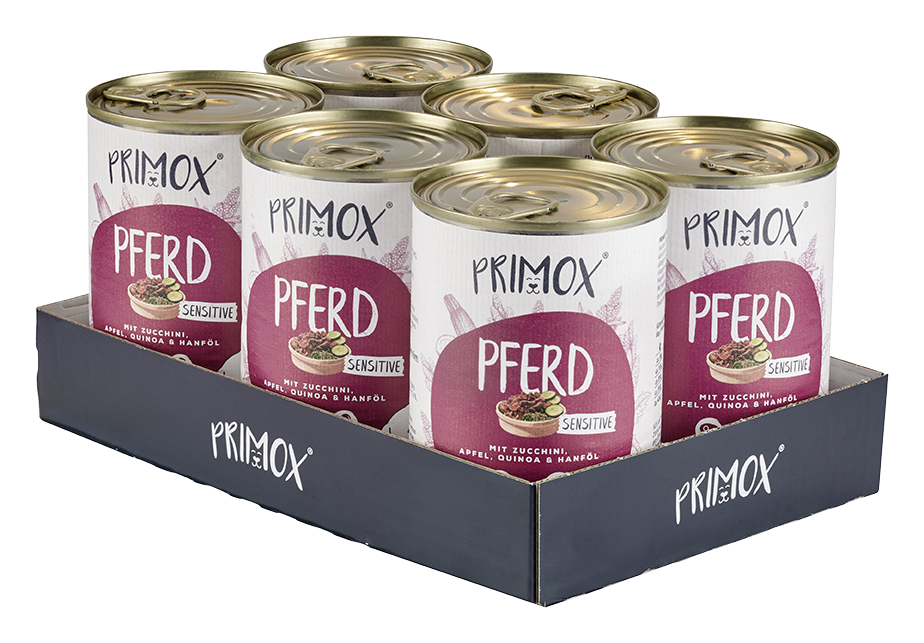 Primox - Hunde Nassfutter MENÜ mit Pferd 6 x 400G - 6 x 400 g - 2