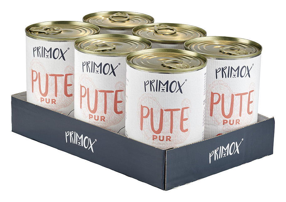 Primox - Hunde Nassfutter Pute PUR 6 x 400G - 6 x 400 g - 5