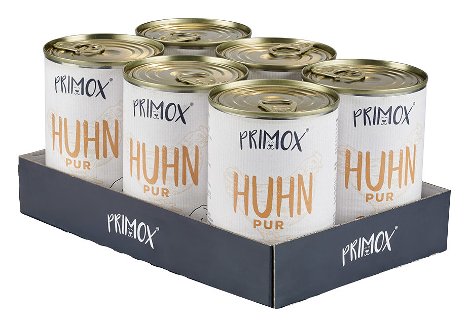 Primox - Hunde Nassfutter Huhn PUR 6 x 400G - 6 x 400 g - 3