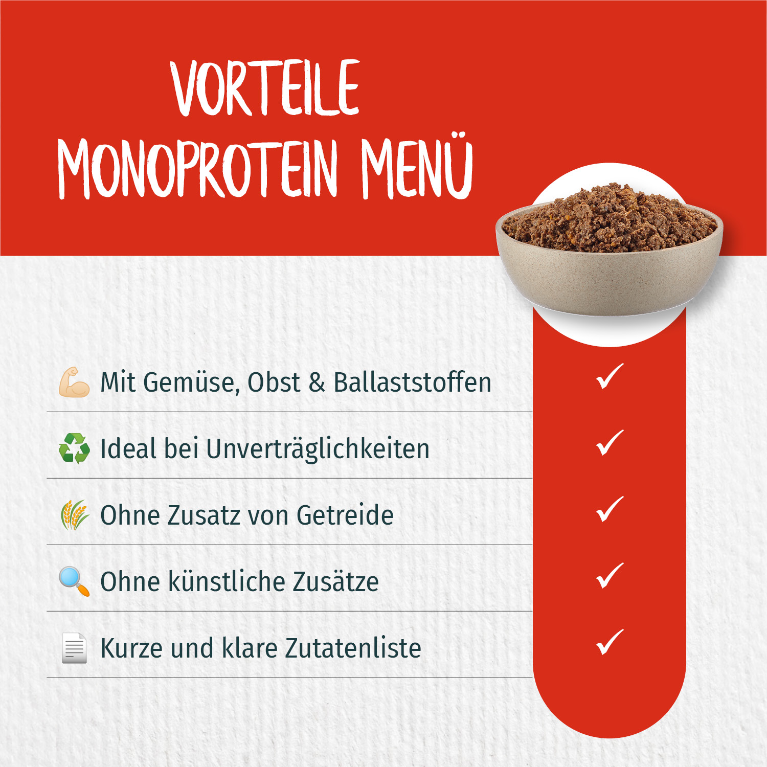 Primox - Hunde Nassfutter MENÜ mit Rind 6 x 400G - 6 x 400 g - 3