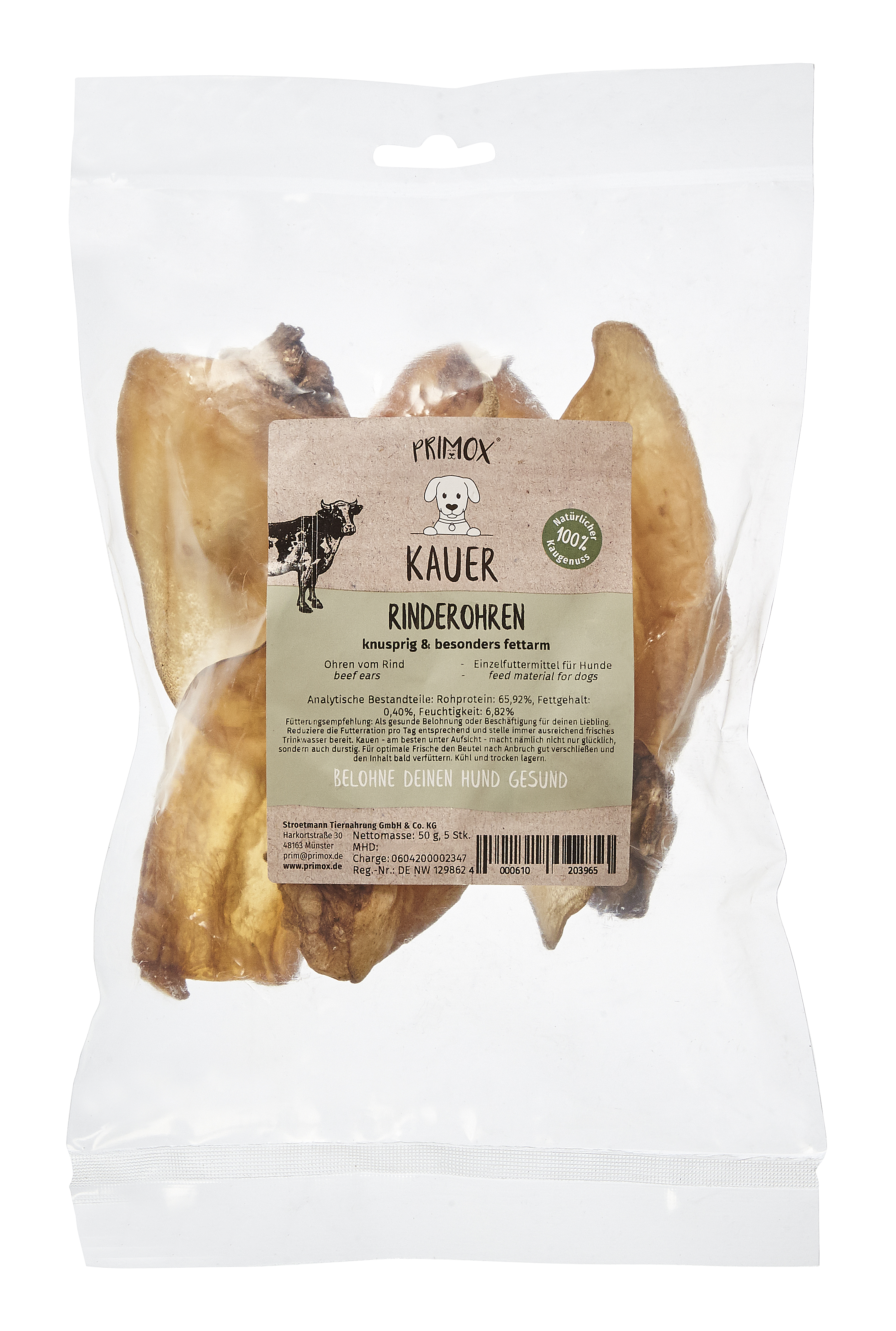 Primox - Fettarme Kausnacks für Hunde - 1 x 1,075 kg - 2