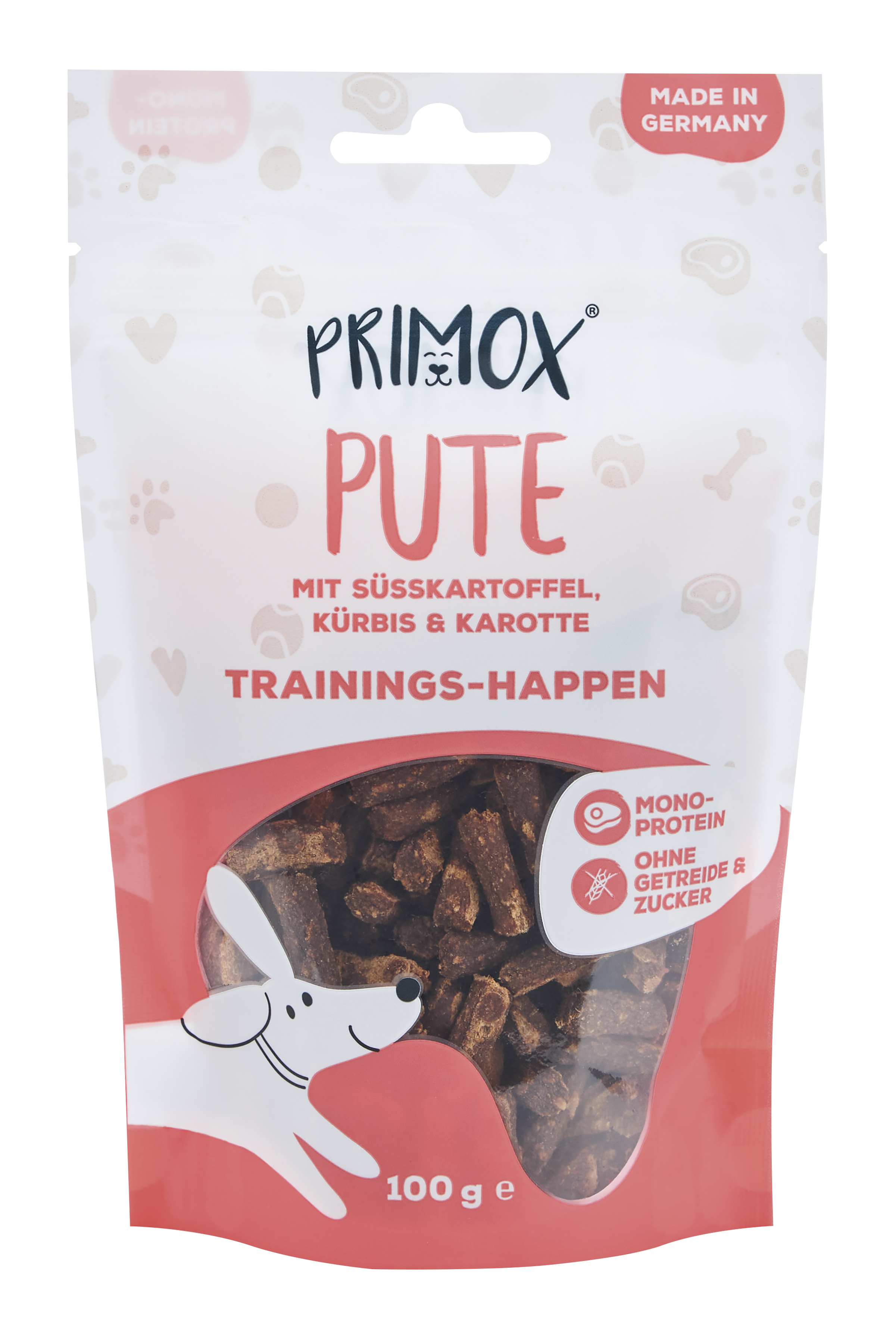 Hundeleckerli Pute, Süsskartoffel, Kürbis 100g