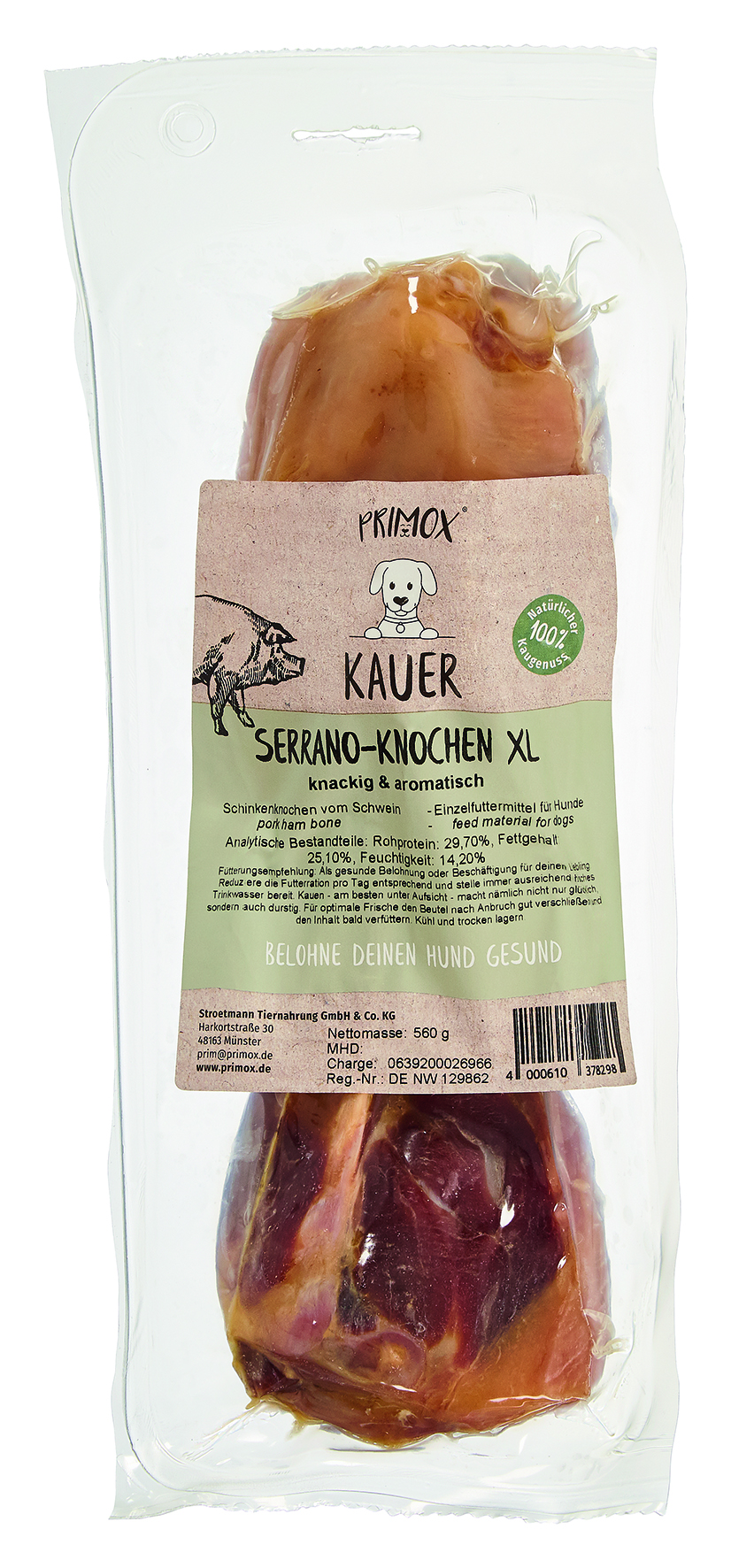 Primox - Serrano Knochen XL 560g - 1 x 560 g - 2