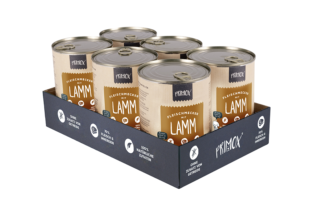 Primox - Hunde Nassfutter mit Lamm 6 x 400g - 6 x 400 g - 2