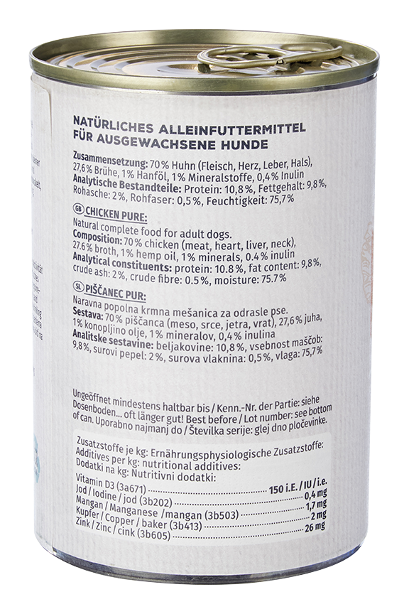 Primox - Hunde Nassfutter Huhn PUR 6 x 400G - 6 x 400 g - 6