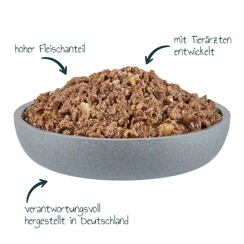 Primox - Katzennassfutter Rind 85g Pouch - 12 x 85 g - 9