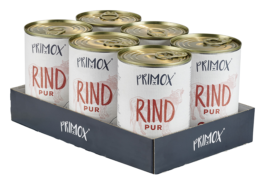 Primox - Hunde Nassfutter Rind PUR 6 x 400G - 6 x 400 g - 2