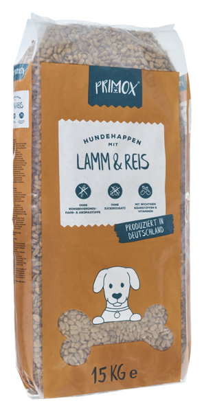 Primox Hunde Trockenfutter Lamm & Reis 15kg Sack